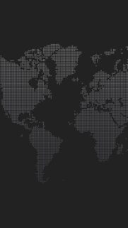 Minimalist Pixel Art World Map Dark Grey Mobile Wallpaper