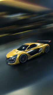 High Speed Renault Sport R S 01 Racing Car Mobile Wallpaper