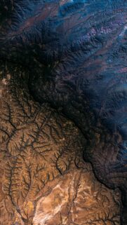 Stunning Satellite Earth View Aerial Landscape Abstract Wallpaper for Mobile