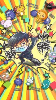 Mankind Must Win Anime Hero Wallpaper Protecting Wildlife Against Viruses