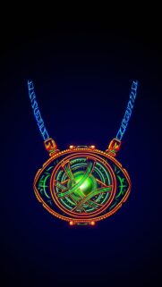 Eye of Agamotto Neon Glow Mobile Wallpaper High Definition