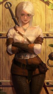 Ciri The Witcher Fantasy Character Art Mobile Wallpaper