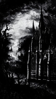 Gothic Dark Castle Architecture Silhouette Mobile Wallpaper