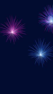 Minimalist Neon Fireworks Mobile Wallpaper in Vibrant Pink and Blue Tones