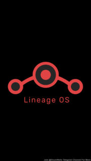 Minimalist Lineage OS Red Logo Black Mobile Wallpaper High Quality