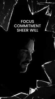 John Wick Focus Commitment Sheer Will Minimalist Broken Glass Mobile Wallpaper