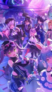 Hololive Anime Girls Neon Party Wallpaper High Resolution Mobile Background