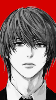 Light Yagami Portrait High Quality Anime Aesthetic Mobile Wallpaper