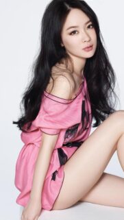 Beautiful Asian Woman in Pink Outfit Portrait Mobile Wallpaper