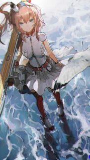 Anime Girl Warship Battle Aesthetic Mobile Wallpaper