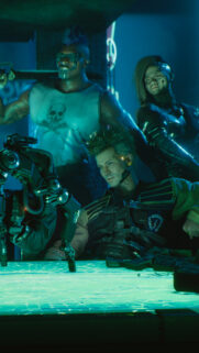 Cyberpunk 2077 Night City Mercenaries High Definition Mobile Wallpaper
