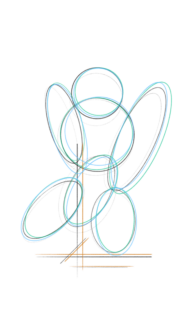 Minimalist Geometric Abstract Sketch Wallpaper for Mobile Phones