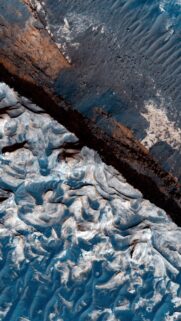 Abstract Aerial Mars Terrain Wallpaper High Definition Mobile Background