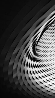 Minimalist Black and White Abstract Architecture Wallpaper for Mobile