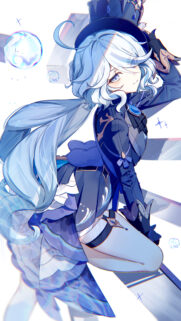 Furina Genshin Impact Anime Girl Aesthetic Wallpaper for Mobile
