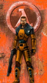 Gordon Freeman Half Life HEV Suit Wallpaper for Mobile