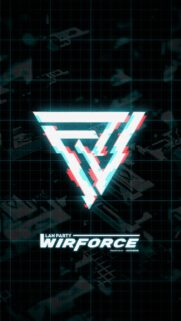 Wirforce Lan Party Glitch Triangle Logo Mobile Wallpaper