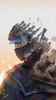 Abstract Chess Knight Warrior Digital Art Mobile Wallpaper