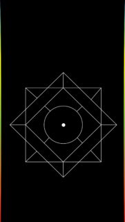 Minimalist Geometric White Star Symbol on Deep Black Background Mobile Wallpaper