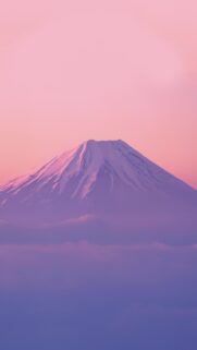 Stunning Pink Sunset Over Mount Fuji Mobile Wallpaper