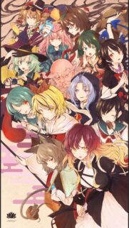 Touhou Project Character Collage Anime Wallpaper for Mobile
