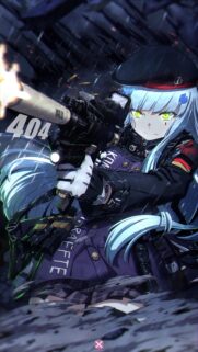 Anime Girl 404 Squad Commando Tactical Wallpaper for Mobile