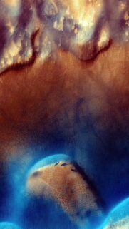 Stunning Mars Desert Surface Abstract Aerial View Mobile Wallpaper