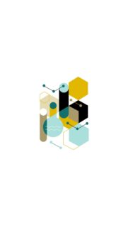 Minimalist Geometric Abstract Art Mobile Wallpaper with Pastel Tones