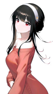 Stunning Yor Forger Anime Girl Portrait High Resolution Mobile Wallpaper