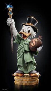 Scrooge McDuck Statue of Liberty Luxury Wallpaper for Mobile