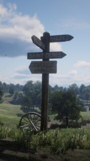Red Dead Redemption 2 Signpost Scenic Mobile Wallpaper
