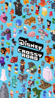 Disney Crossy Road Pixel Art Characters Wallpaper for Mobile