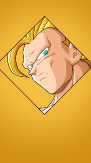Super Saiyan Goku Diamond Frame Anime Mobile Wallpaper