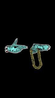 Run The Jewels Hand Sign Illustration Aesthetic Mobile Wallpaper