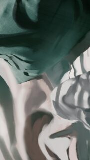 Minimalist Teal and Grey Fabric Abstract Digital Art Wallpaper