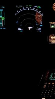 Aviation Cockpit Instrument Panel Digital Display Wallpaper for Phone