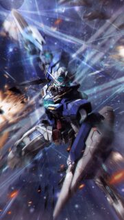 Epic Gundam Exia Battle Scene High Resolution Mobile Wallpaper
