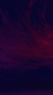 Deep Crimson Night Sky Abstract Oil Painting Style Mobile Wallpaper