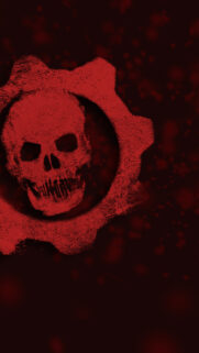 Gears of War Crimson Skull Mobile Wallpaper HD Background