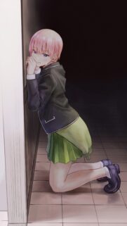 Sad Anime Girl Crying Pink Hair Wallpaper for Mobile