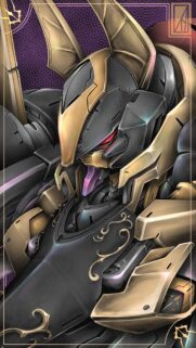 Stunning Black and Gold Mecha Warrior Phone Wallpaper