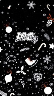 Chicago Bears 100th Anniversary Christmas Aesthetic Mobile Wallpaper