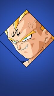 Majin Vegeta Intense Portrait Anime Mobile Wallpaper