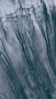 Abstract Alien Terrain Surface Aerial View High Definition Mobile Wallpaper