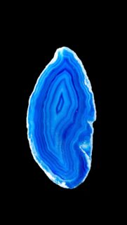 Stunning Electric Blue Agate Geode Slice High Resolution Mobile Wallpaper