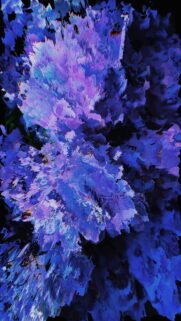 Stunning Abstract Purple and Blue Glitch Art Mobile Wallpaper