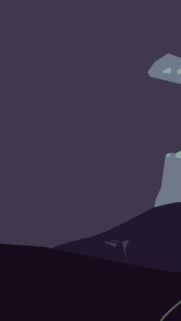 Minimalist Dark Purple Mountain Landscape Mobile Wallpaper
