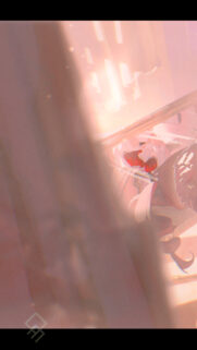 Dreamy Anime Girl Aesthetic Wallpaper with Soft Pink Sunlight Glow