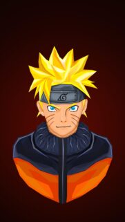 Naruto Uzumaki Low Poly Minimalist Anime Mobile Wallpaper High Quality