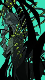 Stunning Cyberpunk Anime Girl with Neon Green Accents High Quality Wallpaper